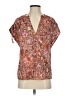 A.L.C. Brown Short Sleeve Blouse Size 2 - photo 1