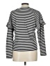 H&M Stripes Black Long Sleeve Top Size L - photo 2