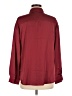 Unbranded Solid Burgundy Long Sleeve Blouse Size M - photo 2
