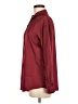 Unbranded Solid Burgundy Long Sleeve Blouse Size M - photo 5