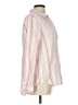 Per Se Stripes Pink Long Sleeve Blouse Size L - photo 4