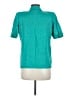 Valentino Studio Solid Teal Short Sleeve Button-Down Shirt Size EU 40 / US 10 - photo 2