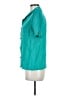 Valentino Studio Solid Teal Short Sleeve Button-Down Shirt Size EU 40 / US 10 - photo 5
