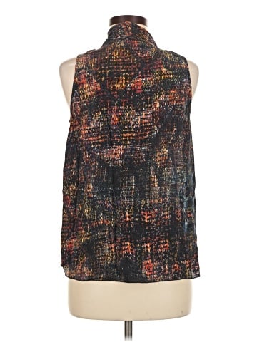 Ecru Sleeveless Silk Top (view 2)