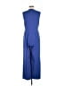 Shein 100% Polyester Solid Blue Jumpsuit Size L - photo 2