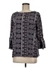 Unbranded Gray Blue 3/4 Sleeve Blouse Size M - photo 1