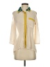 Mustard Seed Color Block Ivory 3/4 Sleeve Blouse Size S - photo 1