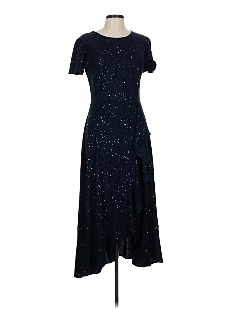 Pre-owned Assorted Brands Cocktail Dress In Blue