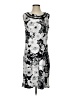 Talbots 100% Cotton Graphic Gray Cocktail Dress Size S - photo 1