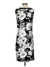Talbots 100% Cotton Graphic Gray Cocktail Dress Size S - photo 2