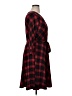 Torrid Plaid Red Casual Dress Size 1X Plus (1) - photo 4