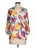 Karlie 100% Polyester Floral White 3/4 Sleeve Blouse Size M - photo 1