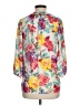 Karlie 100% Polyester Floral White 3/4 Sleeve Blouse Size M - photo 2
