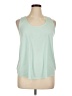 Bar III 100% Polyester Green Sleeveless Blouse Size XL - photo 1