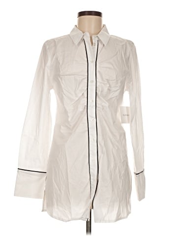 Ellen Tracy Long Sleeve Button-Down Shirt (view 1)