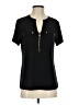 Anne Klein Black Short Sleeve Top Size S - photo 1