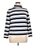 retrology Stripes Silver Turtleneck Sweater Size XL - photo 1
