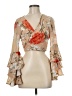 Honey Bun 100% Polyester Tan 3/4 Sleeve Blouse Size M - photo 1