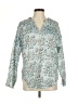 Unbranded Teal Blue Long Sleeve Blouse Size M - photo 1