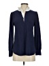 Soft Surroundings Blue Long Sleeve Polo Size XS - photo 1