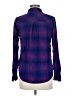 Rails 100% Rayon Plaid Purple Long Sleeve Button-Down Shirt Size M - photo 2