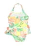 Cat & Jack Floral Green Two Piece Swimsuit 6-9 MO / 9 MO - photo 2