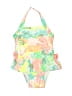 Cat & Jack Floral Green Two Piece Swimsuit 6-9 MO / 9 MO - photo 1