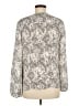 Parker 100% Silk Ivory Long Sleeve Silk Top Size M - photo 2