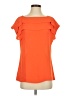 Banana Republic 100% Polyester Orange Short Sleeve Top Size S - photo 1