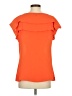 Banana Republic 100% Polyester Orange Short Sleeve Top Size S - photo 2