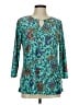 Assorted Brands Teal 3/4 Sleeve Blouse Size M - photo 1