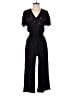 Spiaggia Dolce 100% Rayon Solid Black Jumpsuit Size S - photo 1