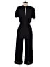 Spiaggia Dolce 100% Rayon Solid Black Jumpsuit Size S - photo 2