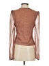 Heartloom 100% Polyester Brown Long Sleeve Top Size S - photo 2