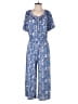 MICHAEL Michael Kors Paisley Blue Jumpsuit Size M - photo 1
