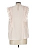 Joie 100% Polyester Ivory Sleeveless Blouse Size L - photo 2