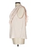 Joie 100% Polyester Ivory Sleeveless Blouse Size L - photo 5