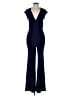 Halston Heritage Solid Blue Jumpsuit Size 4 - photo 1