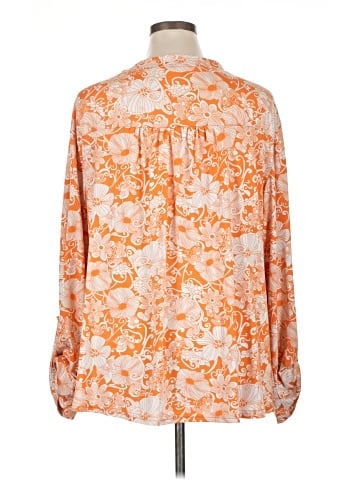 White Mark Long Sleeve Blouse (view 2)
