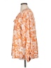 White Mark Floral Orange Long Sleeve Blouse Size XL - photo 5