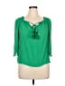 Unique Spectrum Green 3/4 Sleeve Blouse Size XL - photo 1