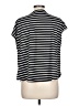 Shein Stripes Black Short Sleeve Top Size 12 - photo 2