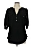 41Hawthorn 100% Polyester Black 3/4 Sleeve Blouse Size M - photo 1