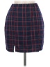 Popular Basics Plaid Blue Casual Skirt Size M - photo 1