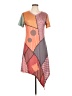 Unbranded Graphic Orange Purple Casual Dress Size L - photo 1