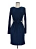 Missguided Solid Blue Casual Dress Size 8 - photo 1