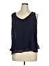 NY Collection 100% Polyester Blue Sleeveless Blouse Size XL - photo 1