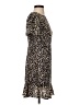Shein 100% Polyester Animal Print Brown Casual Dress Size S - photo 4