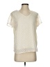 Shein 100% Polyester Ivory Short Sleeve Blouse Size S - photo 1