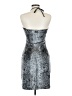 Guess Jeans Metallic Silver Cocktail Dress Size M - photo 2